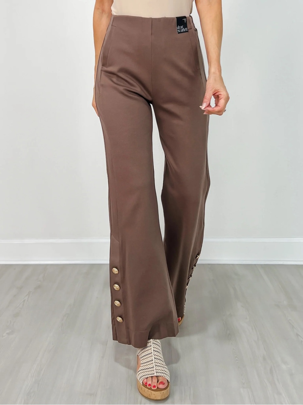 Dark Mocha Dear Scarlett Gala pant (see matching blazer)